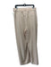 Alo Yoga Size L Beige Polyester Elastic Waist Seersucker Wide Leg Pants Beige / L