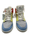 Nike Air Jordan Shoe Size 8.5 White, Yellow & Multi High Top Logo Sneakers White, Yellow & Multi / 8.5