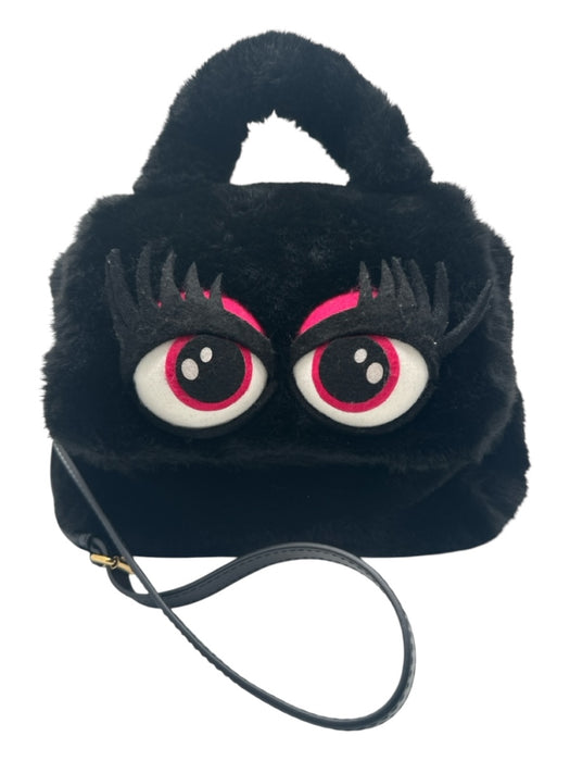 Moschino Black Faux Fur Crossbody Monster Fuzzy Bag Black / S