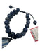 dark blue Lapis Lazuli Beads Pendant Tear Drop Adjustable Bracelet dark blue