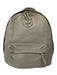 Tory Burch Gray Pebbled Leather Zip Around Backpack Bag Gray / M