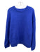 COS Size M Cobalt Blue Mohair Blend Rib Knit Crew Neck Oversize Sweater Cobalt Blue / M