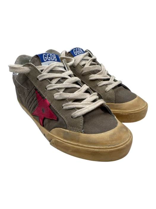 Golden Goose Shoe Size 37 gray & pink Canvas & Leather Round Toe Star Sneakers gray & pink / 37