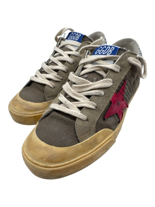 Golden Goose Shoe Size 37 gray & pink Canvas & Leather Round Toe Star Sneakers gray & pink / 37