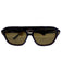 Gucci Purple Acetate Tinted Lens Flat Top Gold Tone Details Aviator Sunglasses Purple