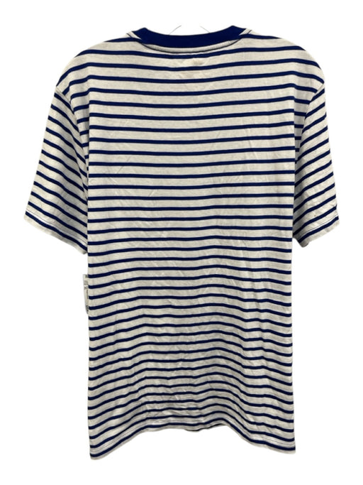 Polo Ralph Lauren Size XL White, Navy, Multi Cotton Striped Short Sleeve Top White, Navy, Multi / XL