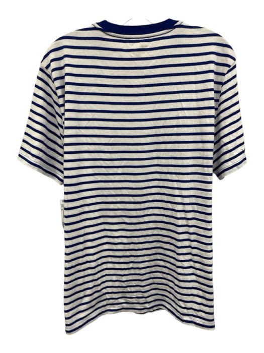 Polo Ralph Lauren Size XL White, Navy, Multi Cotton Striped Short Sleeve Top White, Navy, Multi / XL