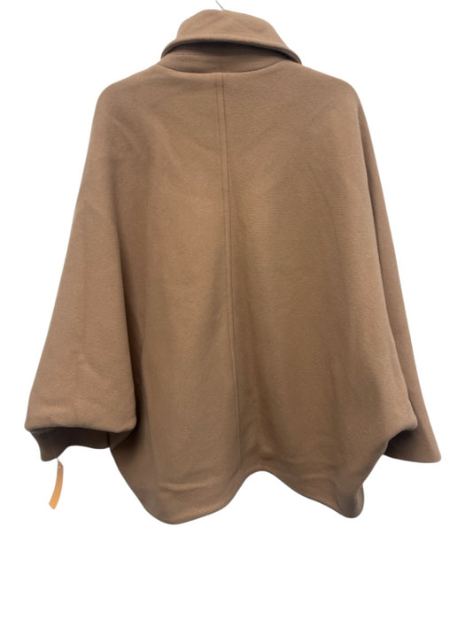 Zara Size XS/S Light Brown Polyamide & Wool Dolman Sleeve 4 Buttons Jacket Light Brown / XS/S