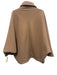 Zara Size XS/S Light Brown Polyamide & Wool Dolman Sleeve 4 Buttons Jacket Light Brown / XS/S
