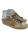 Golden Goose Shoe Size 38 Cream Beige Leather Upper Metallic Detail Sneakers Cream Beige / 38
