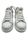 Alexander McQueen Shoe Size 40 White & Black Leather Upper Round Toe Sneakers White & Black / 40
