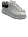 Alexander McQueen Shoe Size 40 White & Black Leather Upper Round Toe Sneakers White & Black / 40