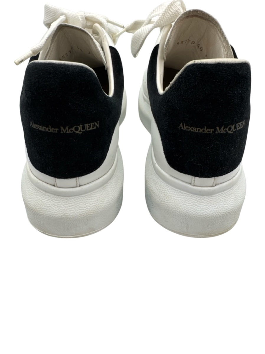 Alexander McQueen Shoe Size 40 White & Black Leather Upper Round Toe ...