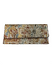 Hobo Brown & Multi Leather envelope flap Abstract Print Magnetic Close Wallets Brown & Multi