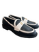 Karl Lagerfeld Shoe Size 8.5 Black & White Manmade Material Almond Toe Shoes Black & White / 8.5