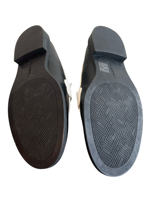 Karl Lagerfeld Shoe Size 8.5 Black & White Manmade Material Almond Toe Shoes Black & White / 8.5