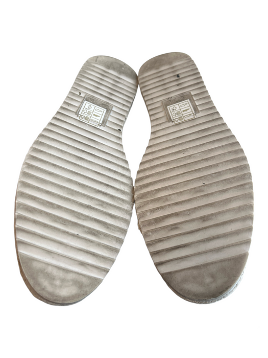 Dolce Vita Shoe Size 8.5 White & Beige Fabric Round Toe Lace Platform Shoes White & Beige / 8.5