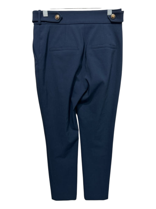 Veronica Beard Size 0 Navy Polyester Blend Zip Fly Trouser Straight Pants Navy / 0