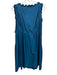 Robert Rodriguez Size 4 Blue Polyester Sleeveless Ruffle Trim Dress Blue / 4