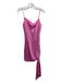5a7 Cinq a Sept Size 4 Pink Silk Ruched Spaghetti Strap Hem Knot Slip Dress Pink / 4