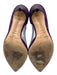 Jimmy Choo Shoe Size 38 Purple & Beige Leather Suede Stilletto Pointed Toe Pumps Purple & Beige / 38