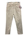 Mother Superior Size 26 White Cotton Straight Leg Zip & Belted High Rise Pants White / 26