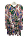 Hale Bob Size XS Green, Blue, Multi Polyester Blend Paisley Floral Print Dress Green, Blue, Multi / XS
