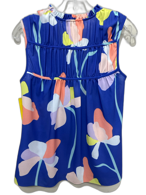CROSBY by Mollie Burch Size XS Purple, Orange & Yellow Polyester Floral Top Purple, Orange & Yellow / XS