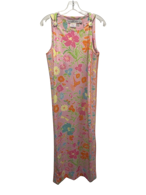 Gretchen Scott Size S Pink & Multi Polyester Sleeveless Shoulder buttons Jumper Pink & Multi / S
