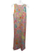 Gretchen Scott Size S Pink & Multi Polyester Sleeveless Shoulder buttons Jumper Pink & Multi / S