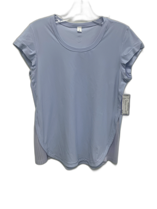 Lululemon Size 4 Periwinkle Purple Cap Sleeve Pleated Mesh Top Periwinkle Purple / 4