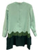 Tuckernuck Size XS Green Polyester Blend Ric Rac Colorblock Long Sleeve Dress Green / XS