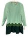 Tuckernuck Size XS Green Polyester Blend Ric Rac Colorblock Long Sleeve Dress Green / XS