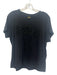Polo Ralph Lauren Size XL Black Cotton Short Sleeve Beaded T Shirt Logo Top Black / XL