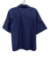 Julia Amory Size S Navy Blue Cotton Short Sleeve Buttons Blouse Top Navy Blue / S