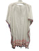 Nooki London Size L White, Pink & Black Cotton Embroidered Trim V Neck Dress White, Pink & Black / L