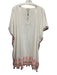 Nooki London Size L White, Pink & Black Cotton Embroidered Trim V Neck Dress White, Pink & Black / L
