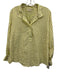Ann Mashburn Size M Cream, Yellow & Beige Cotton Blend Striped Shirt Top Cream, Yellow & Beige / M