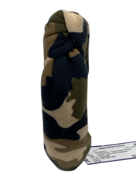 Lele Sadoughi Beige, Black & Green Cotton Camo Knot Headband Beige, Black & Green