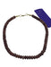 Maroon Purple Precious Stone Beaded Collar Lobster Clasp Necklace Maroon Purple