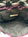 Maria La Rosa Black, Gray, Purple Textile Woven Envelope Crossbody Bag Black, Gray, Purple / S