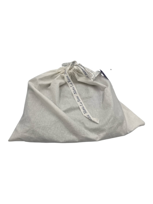 Maria La Rosa Black, Gray, Purple Textile Woven Envelope Crossbody Bag Black, Gray, Purple / S