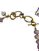 My Heritage by Exoal Purple, White, Gold Amethyst Quartz Toggle Clasp Necklace Purple, White, Gold