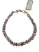 My Heritage by Exoal Purple, White, Gold Amethyst Quartz Toggle Clasp Necklace Purple, White, Gold