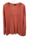 Peserico Size 50 Coral Orange Linen & Cotton Long Sleeve Rhinestone Knit Sweater Coral Orange / 50