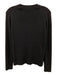 Ann Mashburn Size L Dark Navy Cotton Blend Long Sleeve Button Up Ribbed Sweater Dark Navy / L