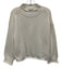 J Crew Size XS White Cotton Long Sleeve Knit high neck Sweater White / XS