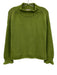 J Crew Size XS Green & Amber Cotton Long Sleeve Knit high neck Sweater Green & Amber / XS
