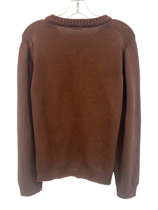 Julia Armory Size XL Brown Cotton Long Sleeve Knit Cardigan Pockets Sweater Brown / XL