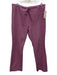 Ann Mashburn Size Large Lilac Purple Cotton Elastic Waist Tapered Pants Lilac Purple / Large